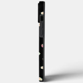 イチゴと花ブラックパターン Case-Mate iPhoneケース (裏面 / 左)