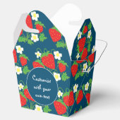 イチゴと花ブルーカスタム文字ビーフボー フェイバーボックス (オープン)