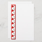 イチゴと花文房具 便箋 (正面/裏面)