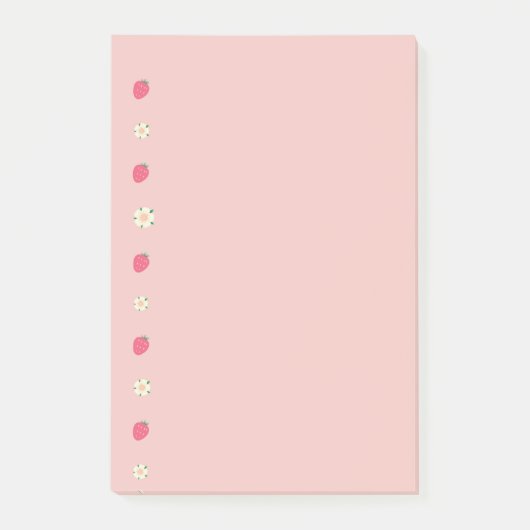 イチゴと花 ポストイット (正面)