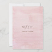 イチゴと野の花が赤くなる結婚式 招待状 (裏面)