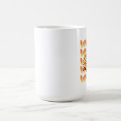 イチゴに覆われたワッフル コーヒーマグカップ (中央)