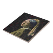 イチゴのイヤリングファインアートのスポフの女の子 タイル (側面)