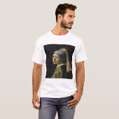 イチゴのイヤリングファインアートのスポフの女の子 Tシャツ (正面フル)