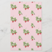 イチゴのカップケーキピンクベビーへビーシャワーゲーム チラシ (裏面)