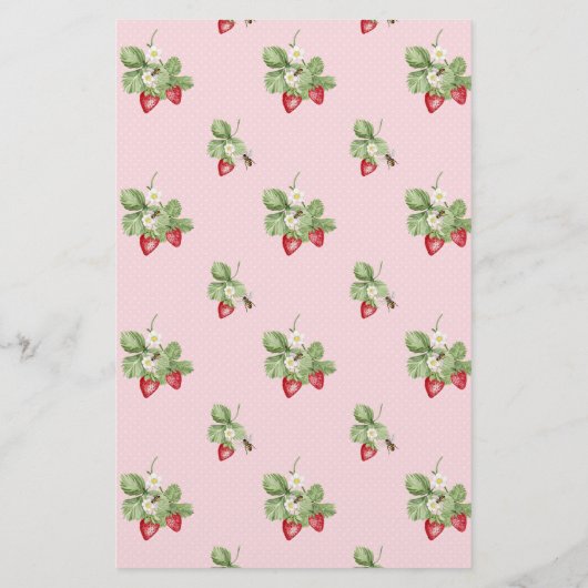 イチゴのカップケーキピンクベビーへビーシャワーゲーム チラシ (裏面)