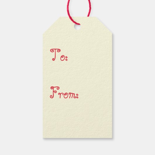 イチゴのクロスステッチ ギフトタグ (裏面)