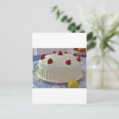 イチゴのケーキ ポストカード (スタンド正面)