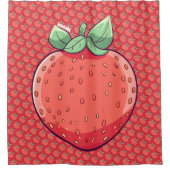 イチゴのシャワーカーテン シャワーカーテン (正面)