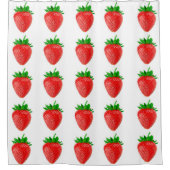 イチゴのシャワーカーテン シャワーカーテン (正面)