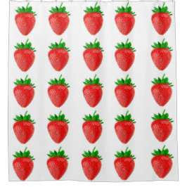 イチゴのシャワーカーテン シャワーカーテン