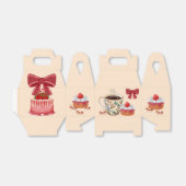 イチゴのショートケーキ包装。 フェイバーボックス (折り畳みなし)