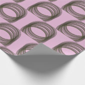 イチゴのスイングでヤエイの円 ラッピングペーパー (角)