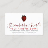 イチゴのスワーズ名刺 名刺 (裏面)