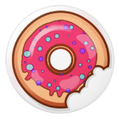 イチゴのドーナツ（ふりかけ） セラミックノブ (正面)