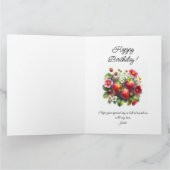 イチゴのハッピーバースデーあいさつ文の追加 カード (内部)