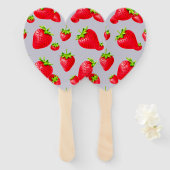 イチゴのハンドファン ハンドファン (正面&裏面)