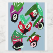 イチゴのバレンタイン ワインラベル (シングルラベル)