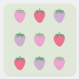 イチゴのパック スクエアシール