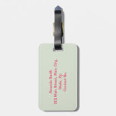 イチゴのパック ラゲッジタグ (裏面縦)