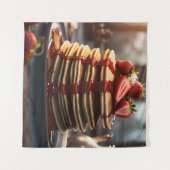 イチゴのパンケーキ タペストリー (正面(横))