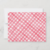 イチゴのパーソナライズステーショナリー - 赤い果物 ノートカード (裏面)