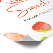 イチゴのベビーは甘い赤ちゃんシャワーの好意 ポスター (角)