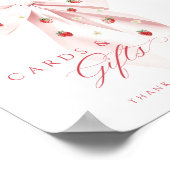 イチゴのベビーシャワー カード&ギフト テーブルサイン ポスター (角)