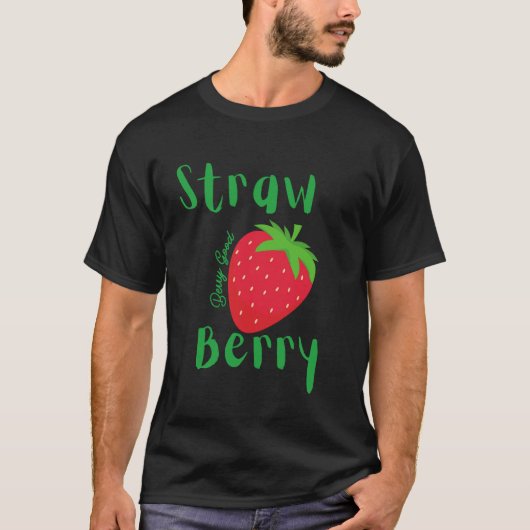 イチゴのベリーいいイチゴのグラフィック Tシャツ (正面)