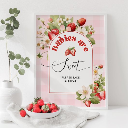 イチゴのベリー甘いベビーベビーは甘い ポスター