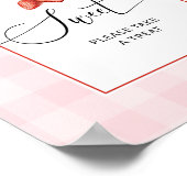 イチゴのベリー甘いベビーベビーは甘い ポスター (角)