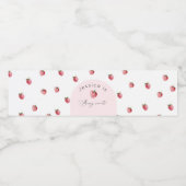 イチゴのベリー甘い誕生日 ペットボトルラベル (シングルラベル)