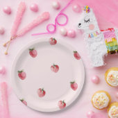 イチゴのベリー甘い誕生日 ペーパープレート (パーティー)