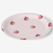 イチゴのベリー甘い誕生日 ペーパープレート (アングル)