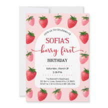 イチゴのベリー ファースト バースデー