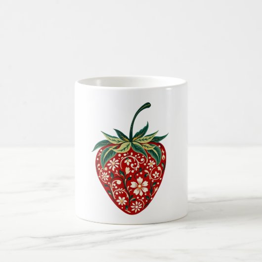 イチゴのマグカップ コーヒーマグカップ (中央)