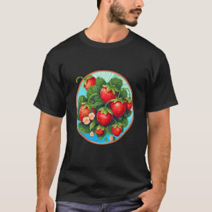 イチゴのモチーフいちご植物Fr Tシャツ