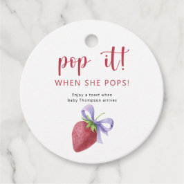 イチゴのリボン Pop it When she pops フェイバータグ