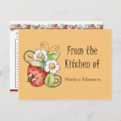 イチゴのレディーバグズレシピカード ポストカード (正面/裏面)