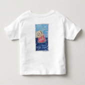 イチゴの上のカタツムリ トドラーTシャツ (裏面)