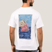イチゴの上のカタツムリ Tシャツ (裏面)