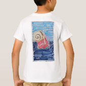 イチゴの上のカタツムリ Tシャツ (裏面)