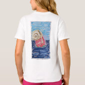 イチゴの上のカタツムリ Tシャツ (裏面)
