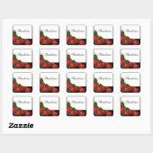 イチゴの保存、ジャム、缶詰 スクエアシール (シート)