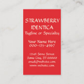 イチゴの冬のシーン 名刺 (裏面)