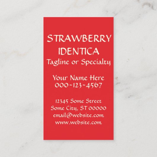 イチゴの冬のシーン 名刺 (裏面)