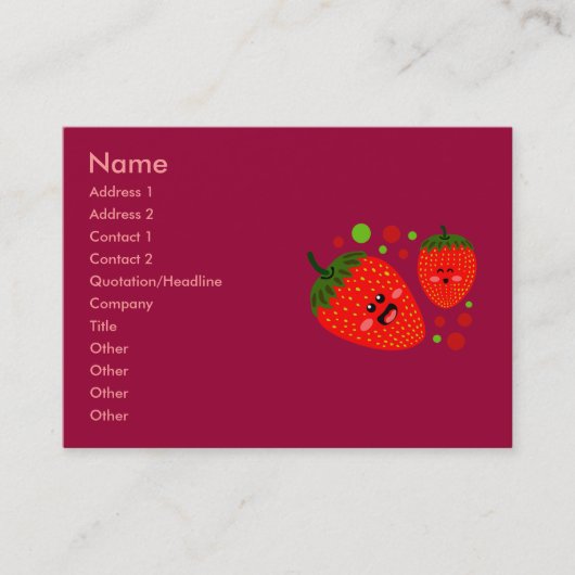 イチゴの名刺 名刺 (正面)