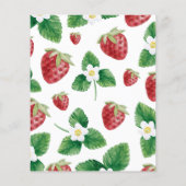 イチゴの名前その歌の赤ちゃんシャワーゲーム (裏面)