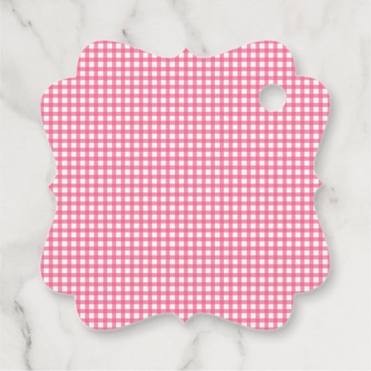 イチゴの女の子のベリーの最初の誕生日パーティー フェイバータグ (裏面)