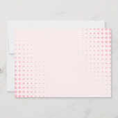 イチゴの女の子ピンク誕生日フォトベリーハイ サンキューカード (裏面)